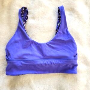 Lululemon Flower bust multi/charges indigo Align sports bra
